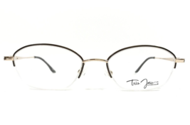 Tres Jolie By Marchon Brille Rahmen 118 204 Gold Oval Halbe Felge 47-17-130 - £39.51 GBP