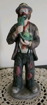Vintage ~ Emmett Kelly Jr. ~ Porcelain Clown Figurine ~ &quot;Eating Cabbage&quot; - £47.83 GBP