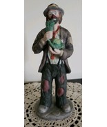 Vintage ~ Emmett Kelly Jr. ~ Porcelain Clown Figurine ~ &quot;Eating Cabbage&quot; - £47.08 GBP