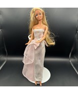 Barbie doll Mattel 11.5” inch Blonde Fancy Gala Dress Fashion - $2.96