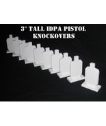 3in Tall IDPA 3/8&quot; Mild Steel Shooting Targets - Pistol/22LR 10pc Knocko... - $69.29