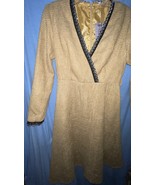 Oyrosy High-End Dress NEW with tag Small Mustard Brown w/Silver And Blac... - €23,62 EUR