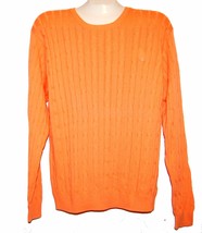 Cross Country Traders Orange  Men&#39;s Long Sleeve Knitted  Sweater Size L NEW - £36.24 GBP