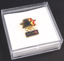 1984 Los Angeles Summer Olympics Arco Vintage Lapel Pin Tie Tack In Case - $8.91