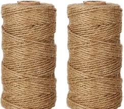 2Pack 2mm Natural Jute Twine String 656 Feet Long Twine String for Craft... - $14.73