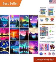 12 Pack Diamond Painting Kits for Adults 5D Diamond Art Kit Paint by Num... - $46.56