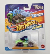 Hot Wheels RacerVerse 2024 Trolls Branch Car 1:64 Die-Cast Character Veh... - $280.83 MXN