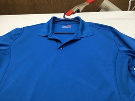 Fila Sport Golf Shirt Mens Medium Royal Blue Performance Polo Short Sleeve Logo - £10.21 GBP