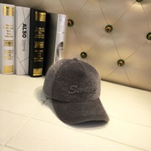 Autumn And Winter Warm Women&#39;s Hat Plush Casual Curved Brim Peaked Cap M... - $11.50