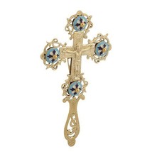 Crucifix Blessing Cross with Enamel (9385) - $55.22