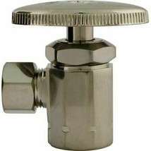 Monogram Brass MB201BN Standard Water Shutoff Valve Angle - Brushed Nickel - $28.35