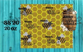 Honeycomb Bee SS20 Rhinestone Template Pattern 20 oz Straight Skinny DOWNLO - £2.35 GBP