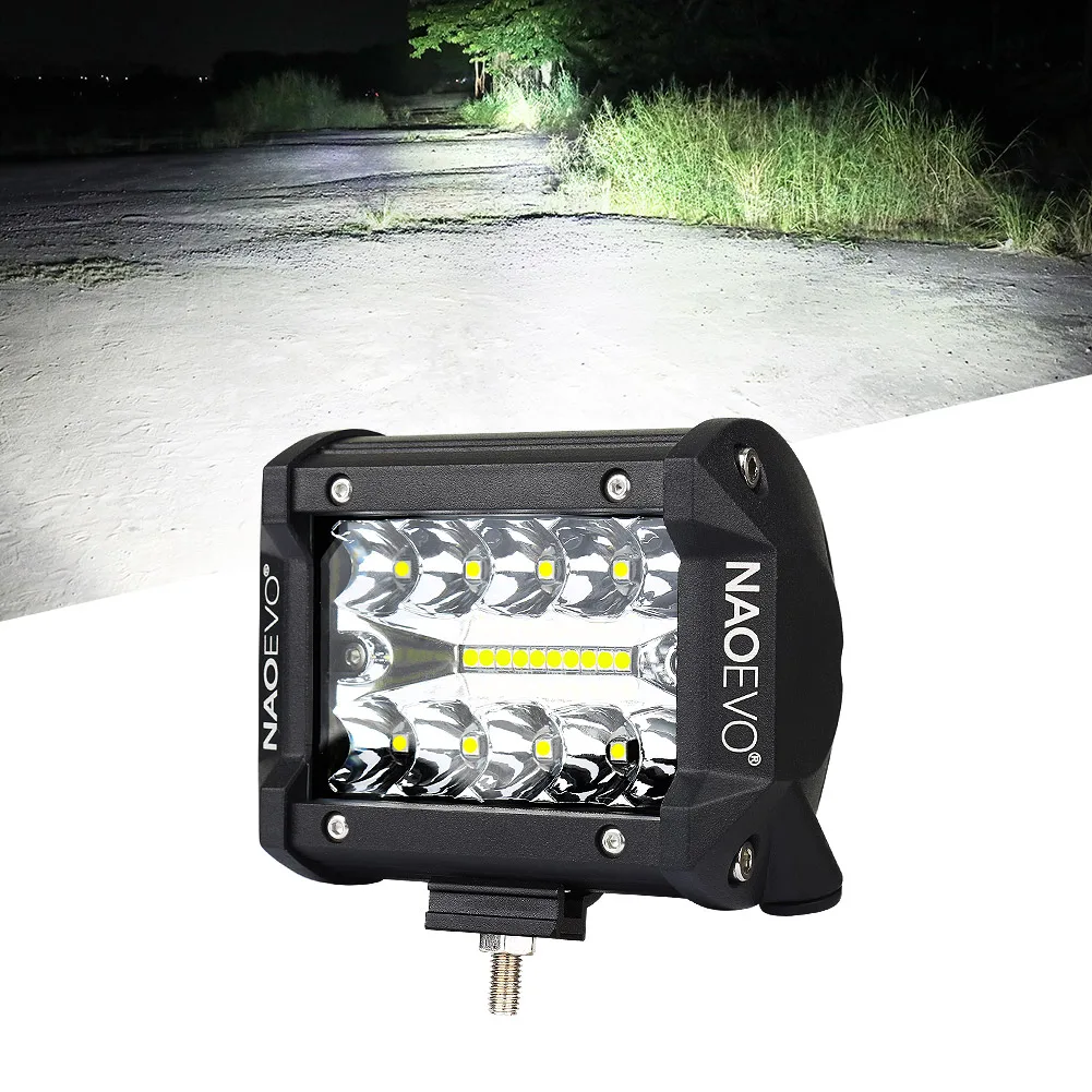 NAOEVO 47 Inch Car LED Light Offroad 4x4 Spotlights Fog Lamp WorkLight LED Bar F - £134.47 GBP