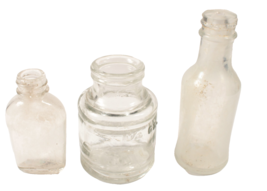 Lot of 3 Small VIntage Bottles Ink Perfume - $8.99