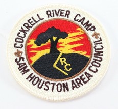 Vintage Cockrell River Sam Houston White Cima Boy Scouts America BSA Camp Patch - £9.37 GBP
