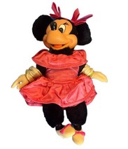 VTG Disney Productions Minnie Mouse Applause With Pink Dress Plush Toy 10” - £9.28 GBP