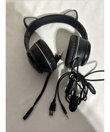 Wireless Cat Ear Headphones for Kids Foldable Bluetooth Headset Mic &amp; Wi... - $463.95 MXN