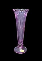 Moser Germany Lead Crystal Alexandrite Neodymium Amethyst Purple Vase 1940 - $287.05