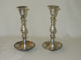 Pair Leonard INDIA Silverplate Candlesticks Candle Holders Vintage - $21.03