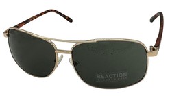   Kenneth Cole Reaction Gold Mens Metal Retangle Sunglass  KC1379. 32N - £17.97 GBP