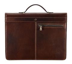 Genuine Leather Portfolio Folder with Handle for 13&quot; MacBook, Zipper Portfolio - £78.63 GBP+
