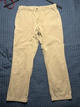 Carhartt Pants Mens 38 x 34 Khaki Tan Relaxed Fit B299 GKH Workwear - £19.38 GBP