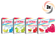 3x Packs Sonic Variety Flavor Gelatin | 6 Servings Each | 3.94oz | Mix &amp; Match - £12.32 GBP