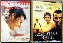 Jerry Maguire &amp; Monster&#39;s Ball 2 Dv Ds Like New - £11.19 GBP