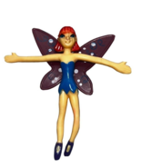 Rinco BENDY 4&quot; Fairy Purple Wings Rubber Toy #02720 Dongguan China - $3.46