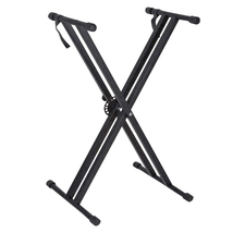 5 Core Adjustable Keyboard Stand with Double Braced X-Style Piano Stand ... - £23.45 GBP