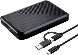 750GB Ultra Slim Portable External Hard Drive USB 3.1 C HDD Storage for PC Mac L - £57.12 GBP