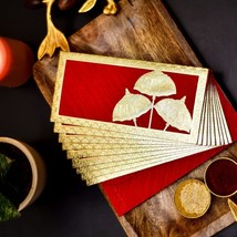 20 Pc ShagunWedding Rakhi Gifting Designer Umbrella Border Embos Envelop... - $14.88