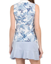 NWT TOMMY BAHAMA Tabu Jungle White Blue Sleeveless Mock Golf Shirt  S M L XL image 2