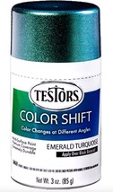 Testors Color Shift Spray Paint, Emerald Turquoise, 3 Oz. Can - £12.74 GBP