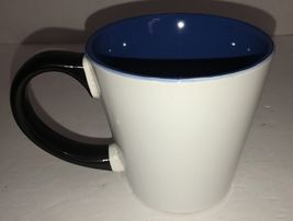 Oversized Tea Cup Party Looking Mug Coffee Home Work Office White/Blue-R... - $24.70