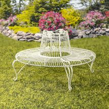 Zaer Ltd. International Victorian Style Round Metal Tree Bench in Victorian Styl - £416.72 GBP