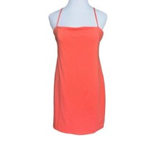 Lovers + Friends Olsen Mini Dress Coral Women Size Large Lined Sleeveless New - £36.55 GBP