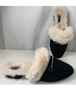 MeMoi House Slippers Womens 5/6 Slides Slip On Shoes Faux Fur Horse Bit ... - $12.86