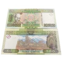 2018 Guinea 500 Francs Banknote – President Touré &amp; Industrial Scene – UNC - $3.46 CAD