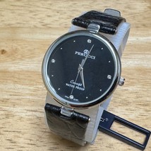 Unused Perucci Quartz Watch Concept Unisex Silver Black Analog New Battery - £22.76 GBP