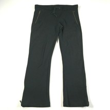 Prada Sweatpants Womens L Black Bootcut Ankle Zip Cotton Blend Pockets M... - $121.54