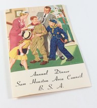 Vintage 1959 Sam Houston Area Council Annual Dinner Houston Boy Scouts BSA - $11.57