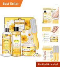 Luxurious 4-in-1 Foot Soak Set - Vanilla Chamomile Spa Pedicure Kit - $39.55
