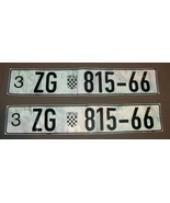 License plate Croatia temporary plates contemporary - $112.50
