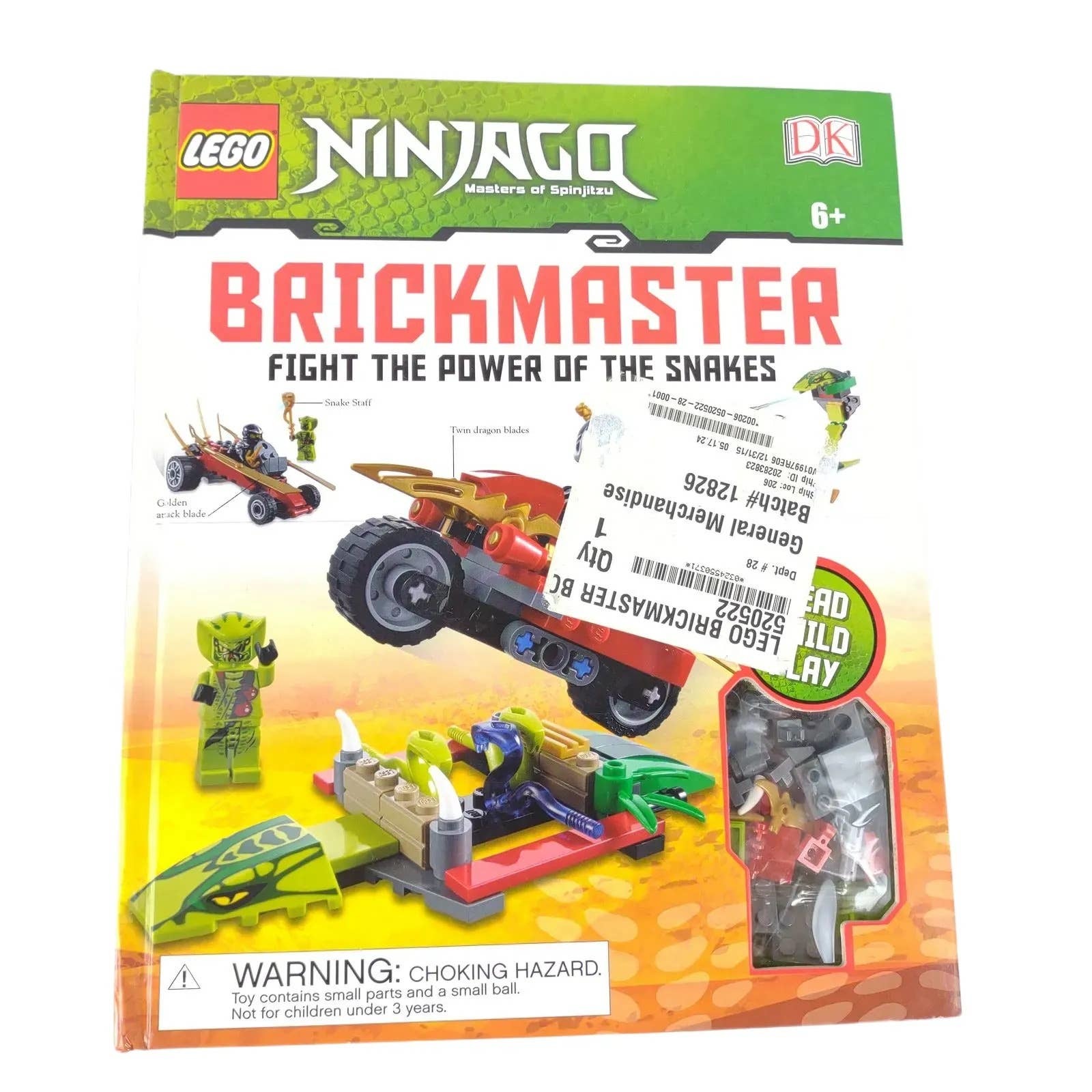 LEGO Ninjago Brickmaster Fight the Power of the Snakes Book & Bricks Sealed New - $19.35