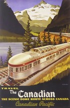 Travel the Canadian the scenic dome route across Canada Canadian Pacific - Frame - £25.97 GBP