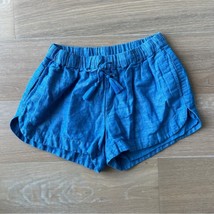 Vineyard Vines Blue Pull On Shorts Linen Blend Small - $29.02