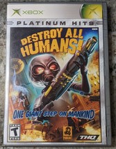 Destroy All Humans (Microsoft Xbox, 2005) Cl EAN Ed &amp; Tested - £7.82 GBP