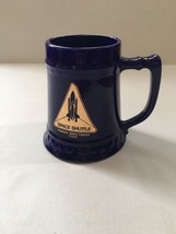 Kennedy Space Shuttle Space Center Florida Large Mug Blue Ceramic Made In USA - £11.62 GBP