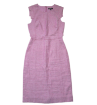 NWT J.Crew Resume Sheath in Vintage Raspberry Stretch Linen Dress 6T $198 - $99.00
